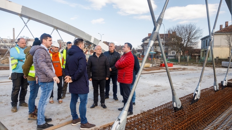 Cluj-Napoca | Verificare lucrări la noul Pod Oașului-Răsăritului. Investiție de 5,5 milioane euro (TVA inclus). Stadiu lucrări: 70%