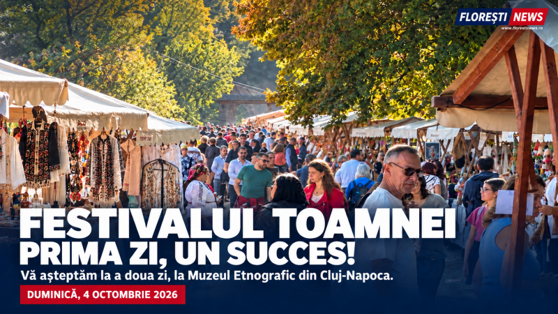 Festivalul Toamnei la Cluj | Prima zi, un succes. Duminică, 4 octombrie, evenimentul continuă la Muzeul Etnografic