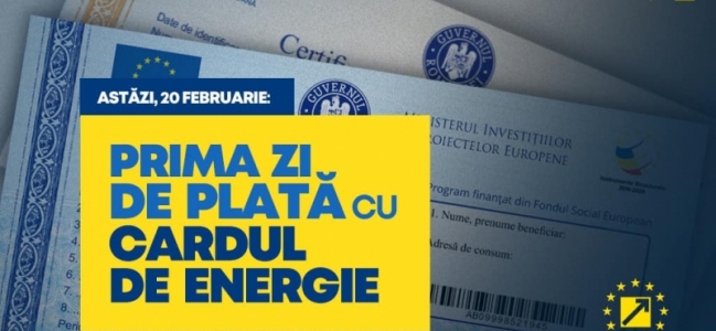 PNL CLUJ | De astăzi, cardurile de energie pot fi utilizate pentru plata facturilor! Beneficiarii pot folosi prima tranșă de 700 lei pentru a plăti facturi curente ori restante la electricitate, gaz sau încălzire (inclusiv termoficare în siste