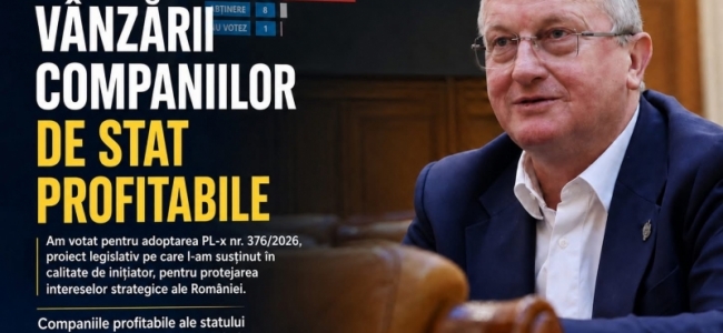 Deputatul Remus Lăpușan - STOP vânzării companiilor de stat profitabile